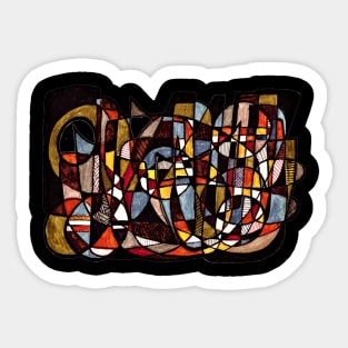 Urban African Abstract Sticker